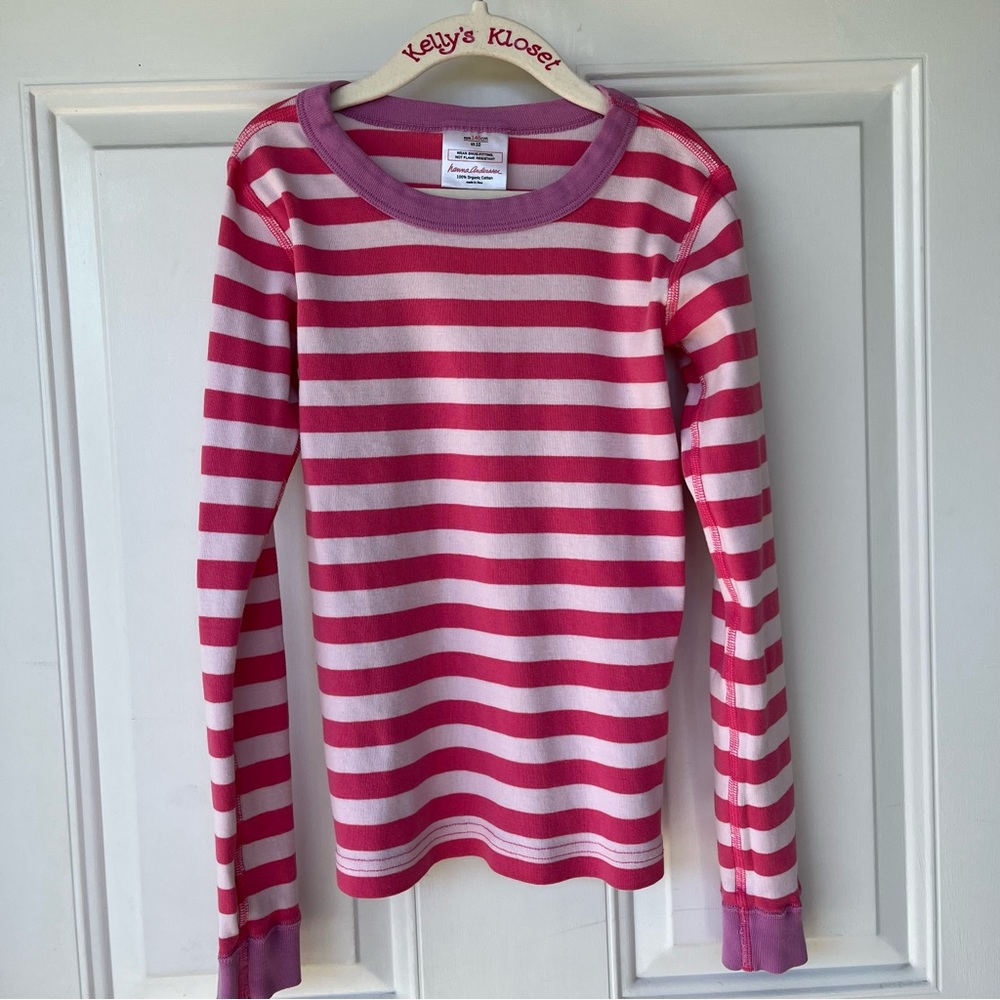 •Hanna Andersson• Striped Organic Cotton Pajama Top - Size 10